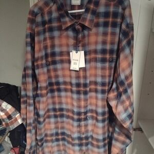 Rowm coastal drifter Big Mans 4xb long sleeve button down shirt new with tags